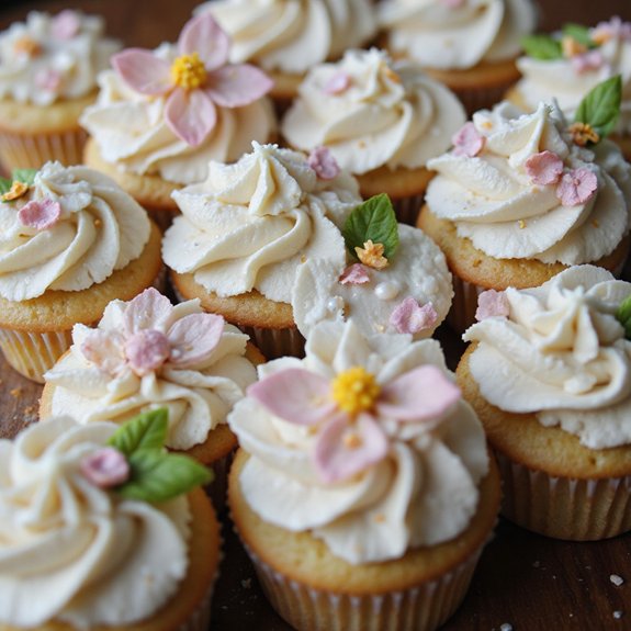 decorative floral cupcake designs