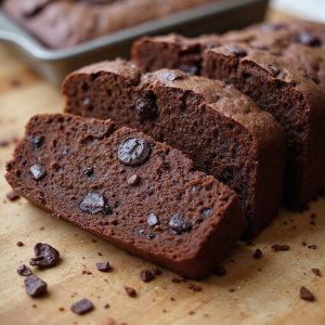 eggless chocolate banana bread