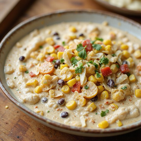 festive creamy corn salsa