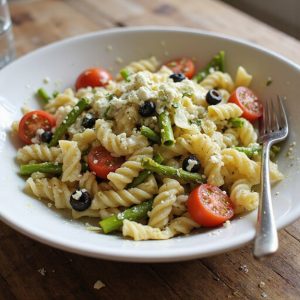 fresh asparagus pasta salad