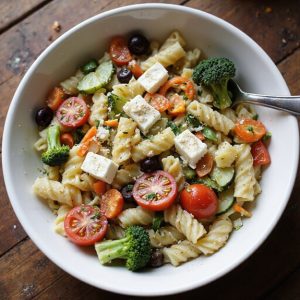 fresh garden pasta salad
