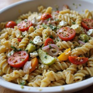 fresh garden pasta salad