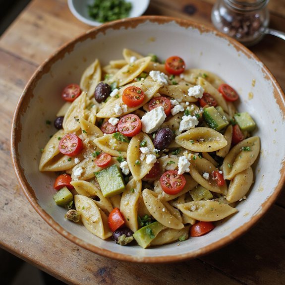 gluten free chickpea pasta salad