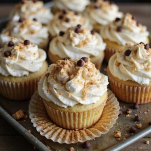happy camper themed cupcakes