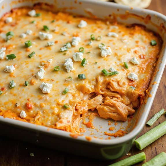 healthy spicy buffalo chicken dip