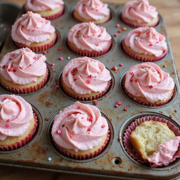 heart shaped cupcake dessert treats