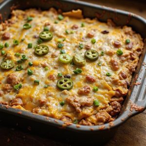 hearty beefy nacho dip