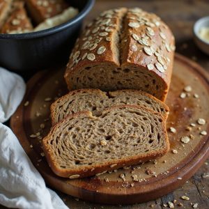 hearty sourdough brown loaf