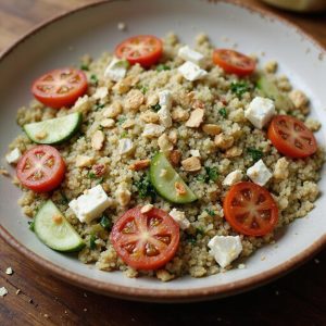 herbed quinoa basil salad