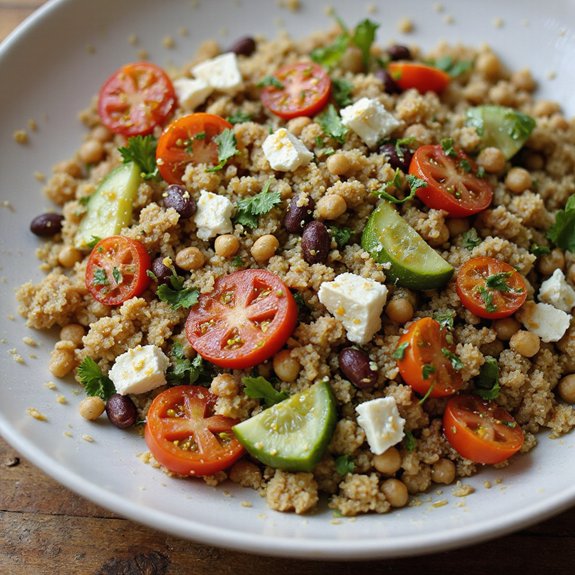high protein quinoa salad recipe