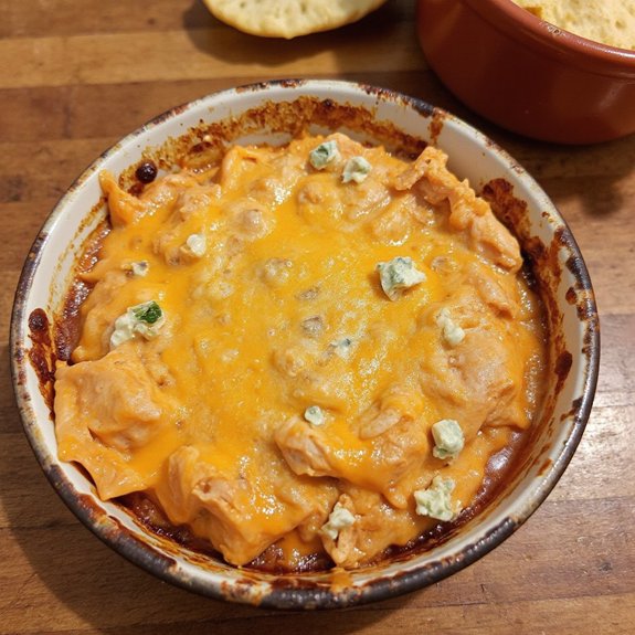 individual buffalo chicken dip