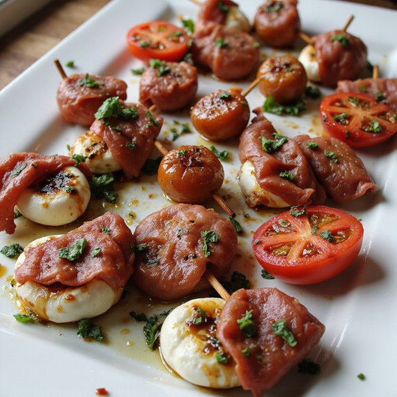 italian skewered appetizer bites