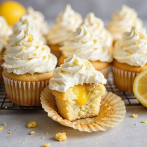 lemon cupcakes with curd