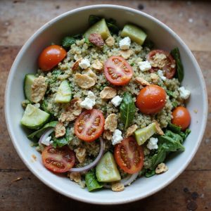 light peppery quinoa arugula