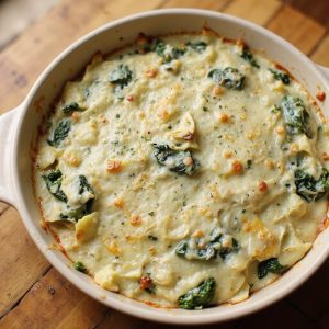 low carb spinach artichoke dip