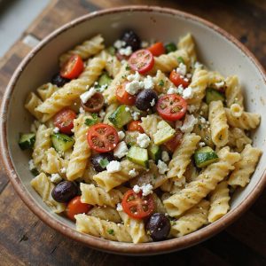 mediterranean chilled feta pasta