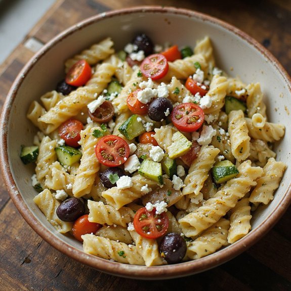 mediterranean chilled feta pasta