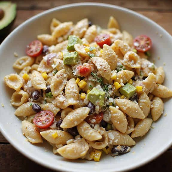 mexican corn pasta salad