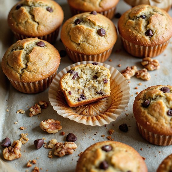 mini banana bread muffins