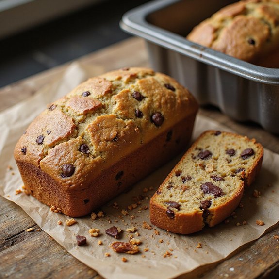 miniature moist banana loaves