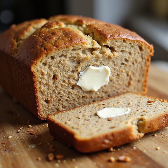 moist banana bread with creamcheese