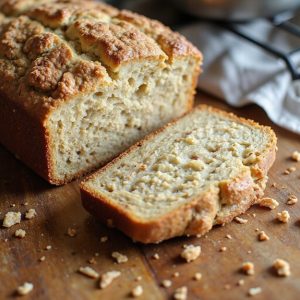 moist banana loaf with crumble