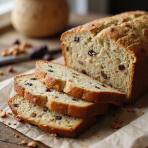 moist banana raisin loaf