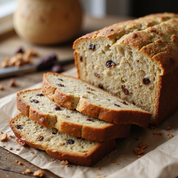 moist banana raisin loaf