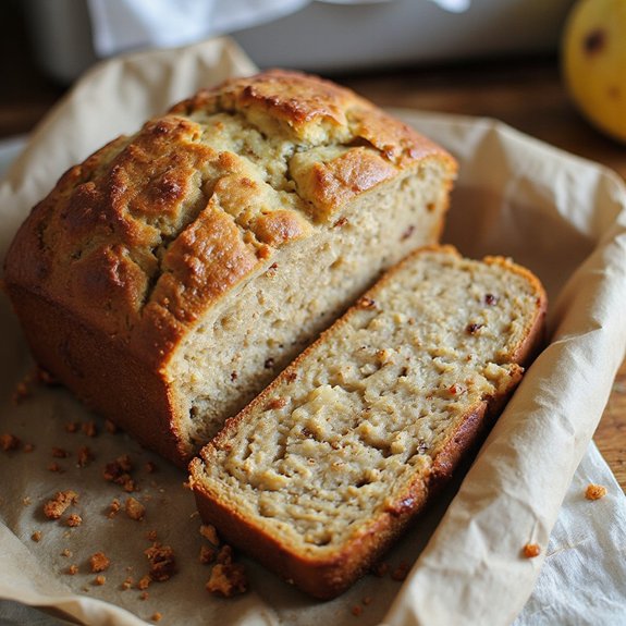 moist homemade banana loaf