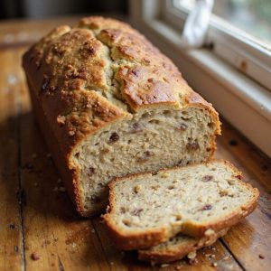 moist ripe banana loaf