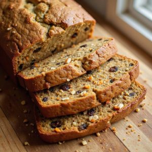 moist spiced carrot banana loaf