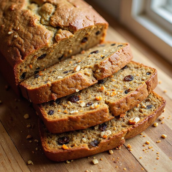 moist spiced carrot banana loaf
