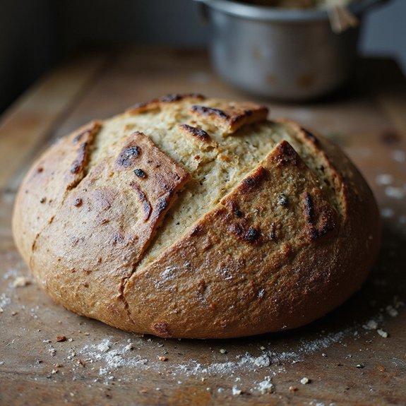 naturally leavened whole wheat loaf