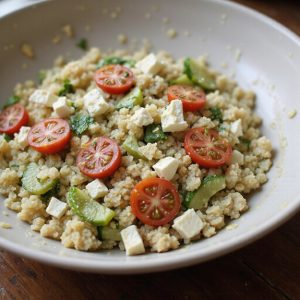 nutty quinoa with tahini