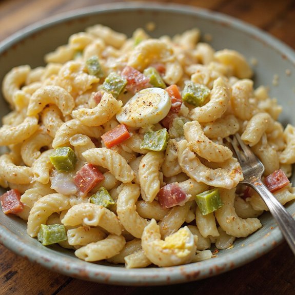 old fashioned creamy macaroni salad