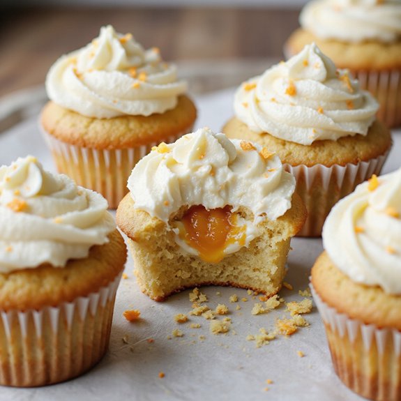 orange creamsicle flavored cupcakes