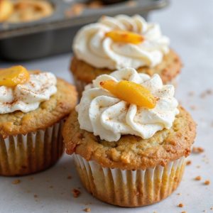 peach cobbler flavored cupcakes