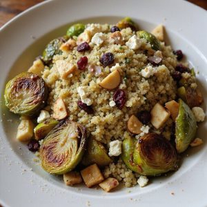 quinoa and brussels sprouts salad