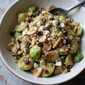 quinoa brussels sprout salad