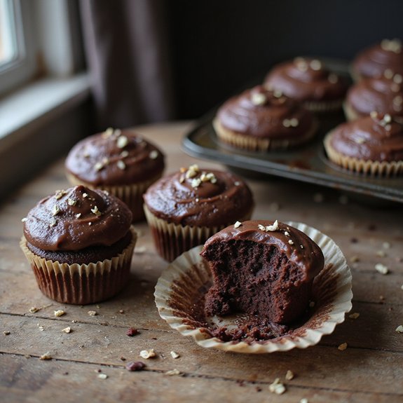 rich chocolate ganache cupcakes
