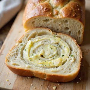 rich garlic buttered loaf