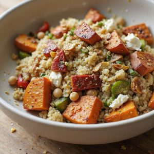 roasted sweet potato quinoa salad