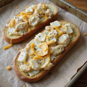 savory chicken garlic bread