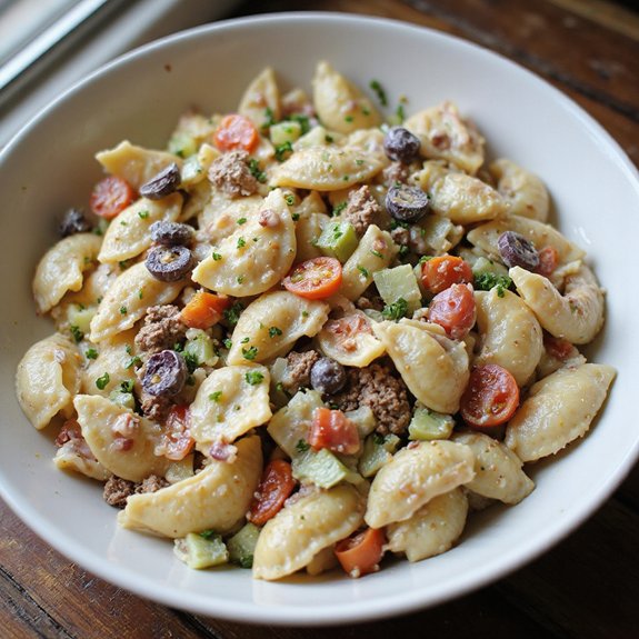 savory ground beef pasta