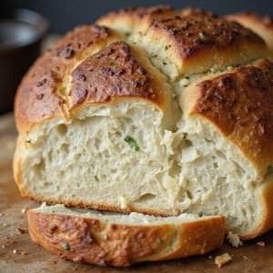 savory herbed sourdough loaf