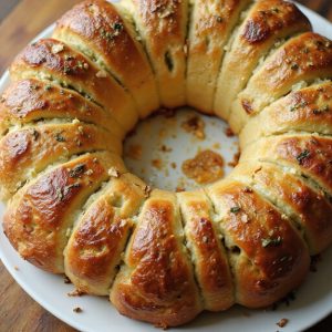 savory pull apart garlic bread