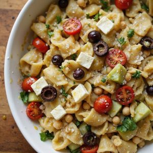 short tubular pasta salad