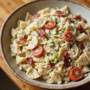 smoky bacon pasta salad