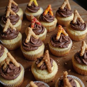 smoky toasted marshmallow cupcakes