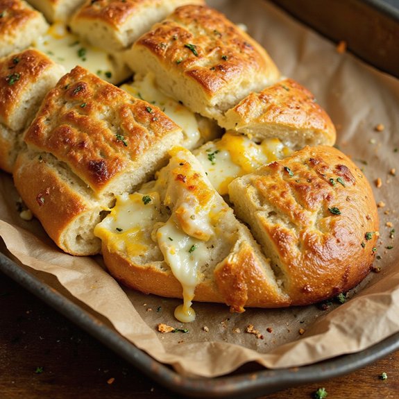 soft cheesy garlic pull apart